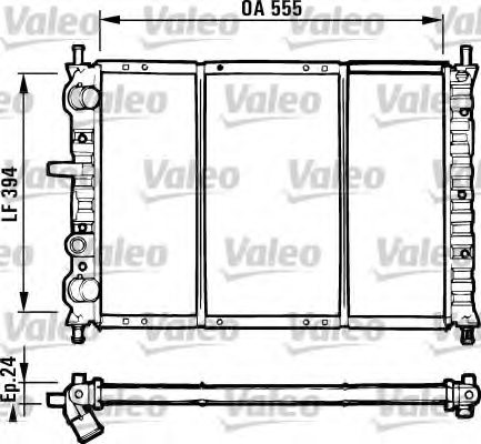 VALEO 731581 Radiator, engine cooling